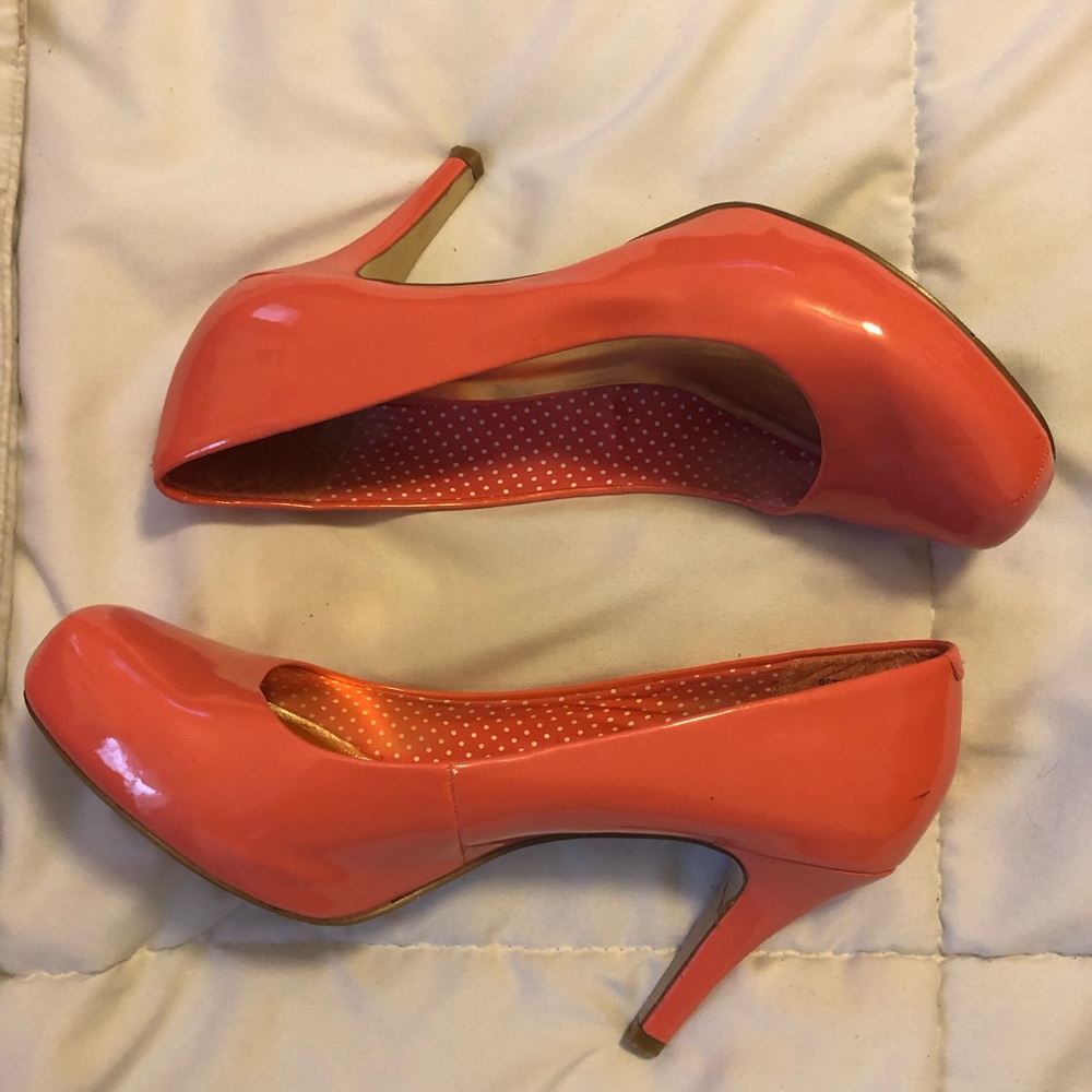 Madden Girl Coral Patent Leather Pumps